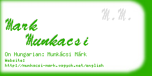 mark munkacsi business card